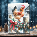Search for rooster christmas cards Chicken