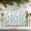 Search for green leaf placemats Flower
