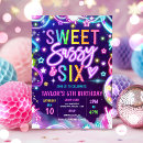 Search for 6th birthday invitations Sweet sassy and six