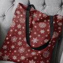 Search for holiday tote bags Snowflake