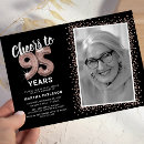 Search for 95th birthday invitations Glitter