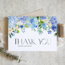Search for blue hydrangea thank you cards Watercolor