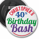 Search for 40th birthday bottle openers 40 years old