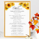 Search for autumn wedding programs Watercolor