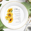 Search for sunflower menus Watercolor
