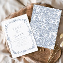 Search for french wedding save the dates Blue floral