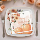 Search for fall birthday napkins Orange