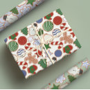 Search for christmas cookie wrapping paper Red and green