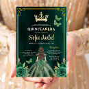 Search for emerald butterfly invitations Mexican spanish latina
