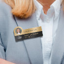 Search for black and gold name tags Logo