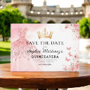 Search for princess save the dates Quinceañera
