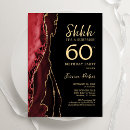 Search for red and gold 60th birthday invitations Modern