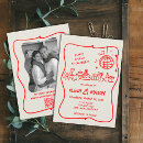 Search for funky wedding invitations Hand written