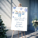 Search for winter baby shower welcome signs Snowflake