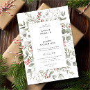 Search for holly wedding invitations Watercolor
