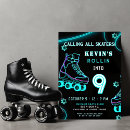 Search for retro birthday invitations Roller skate