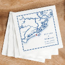 Search for map napkins Navy blue