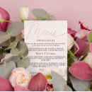 Search for wedding menus Typography