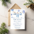 Search for snowflake baby shower invitations Elegant