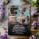 Search for cake bridal shower invitations Marie antoinette