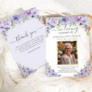 Search for lavender funeral cards In loving memory