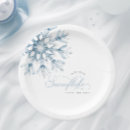 Search for snowflake plates Boy baby shower