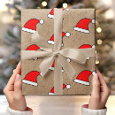 Search for santa wrapping paper Red