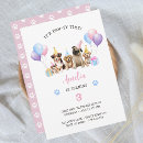 Search for paw ty invitations Pink