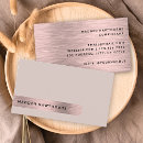 Search for rose gold metal business cards Consultant