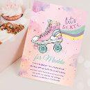 Search for roller skating invitations Rainbow