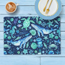 Search for blue paper placemats Whale