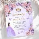 Search for dark purple quinceanera invitations 15th birthday