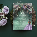 Search for lavender and gold quinceanera invitations Daughter