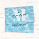 Search for swimming coach business cards Blue