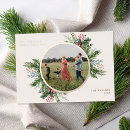 Search for simple christmas cards Botanical
