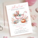 Search for fall in love baby shower invitations Foliage