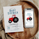 Search for tractor baby shower invitations Country