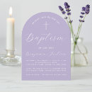 Search for purple baptism invitations Lavender