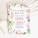Search for pink dinosaur invitations Wild one