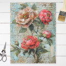 Search for vintage floral tissue paper Rustic