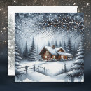 Search for cabin christmas cards Peaceful