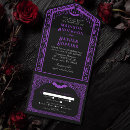 Search for purple gothic wedding invitations Hallowedding