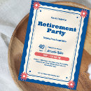 Search for retirement holiday invitations Vintage