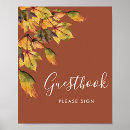 Search for autumn leaves wedding guest books Reception