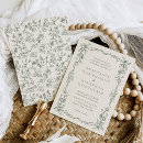 Search for timeless wedding invitations Sage green