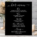 Search for alcohol list for wedding menus Modern