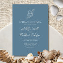 Search for beach rehearsal dinner invitations Dusty blue
