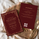 Search for burgundy wedding invitations Gold