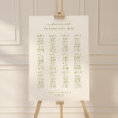 Search for unique wedding seating charts Green