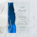 Search for royal blue and silver wedding invitations Modern